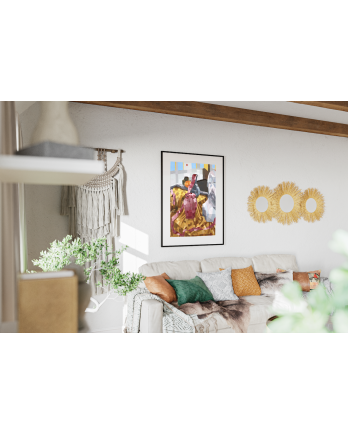 Living Room Squares Art Print